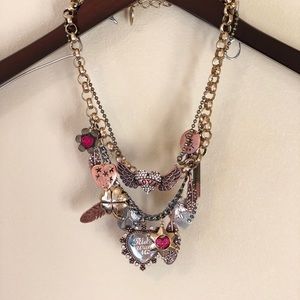 Betsey Johnson Lady Luck Love Necklace